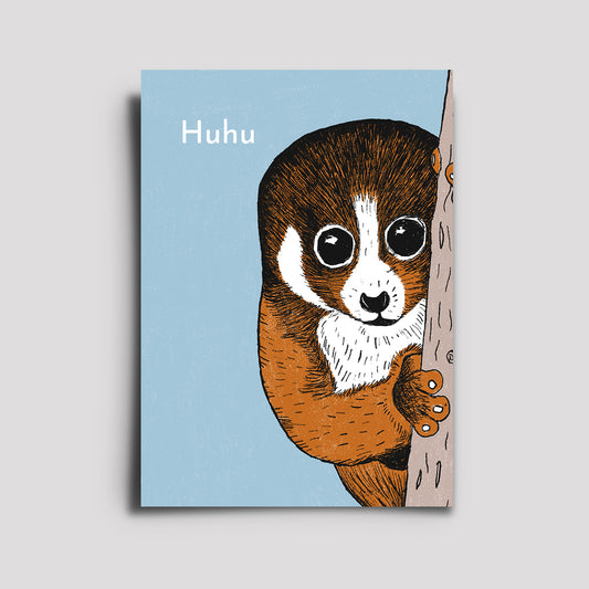 Postkarte - Awesome Animals / Plumplori