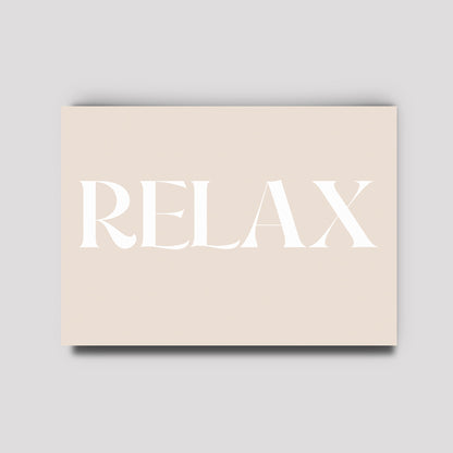 Postkarte - Typo Love / Relax
