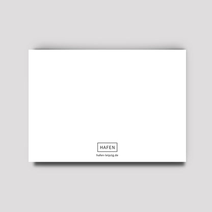 Postkarte - Weihnachten Schneemann & Zuckerstange