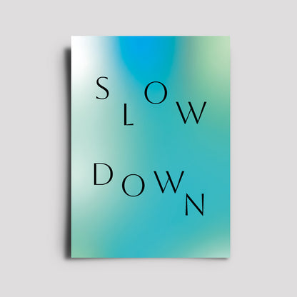 Postkarte - Gradient / Slow Down