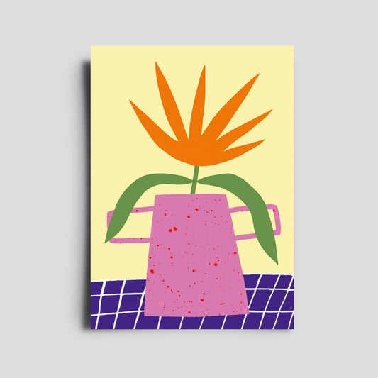 Postkarte - Flowers / Vase 3