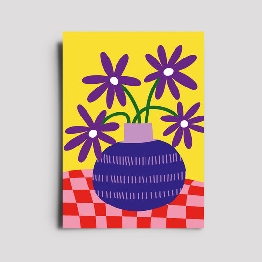 Postkarte - Flowers / Vase 4