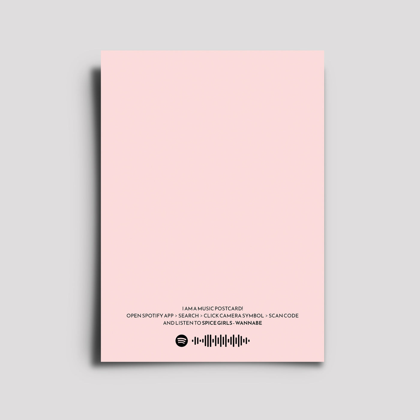 Postkarte - Musikkarte / Wannabe