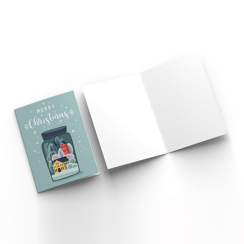 Grußkarte - Weihnachten / Glas